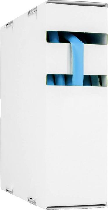 Hongshang 211164268 Schrumpfschlauch ohne Kleber Blau 6.40 mm 3.20 mm Schrumpfra (1 x)