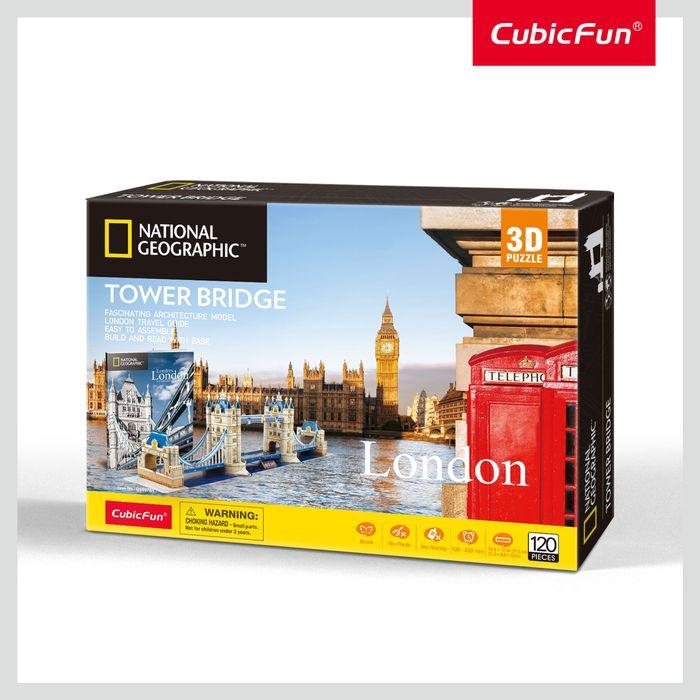 Actual product image Cubicfun 3d Puzzle Tower Bridge (120 pieces)