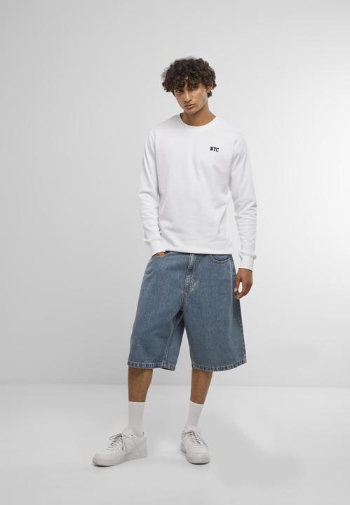 Actual product image Mister Tee MisterTee NYC Wording EMB Light Crew Sweatshirt - 201911 (S)