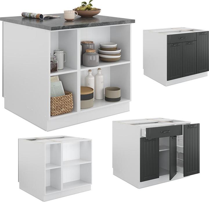Actual product image Vicco Kücheninsel Fame-Line (90 x 82 x 90 cm)