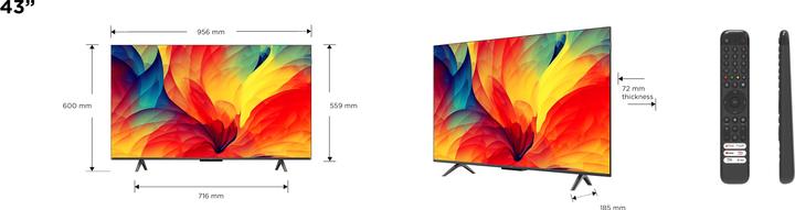 Actual product image TCL 43QLED780 (43", QLED, 4K)