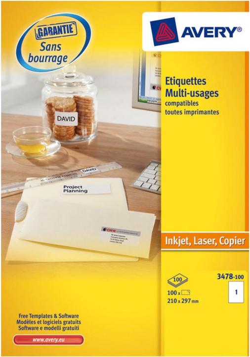 Actual product image Avery Universal labels