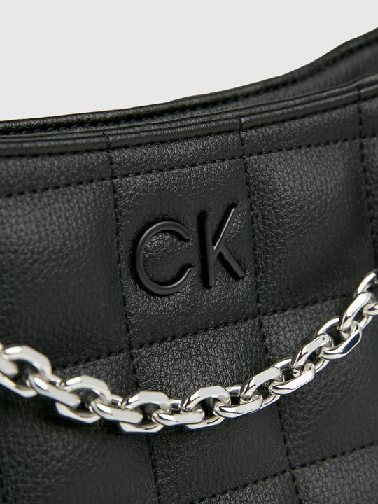 Actual product image Calvin Klein Square Quilt Chain Elongated Bag
