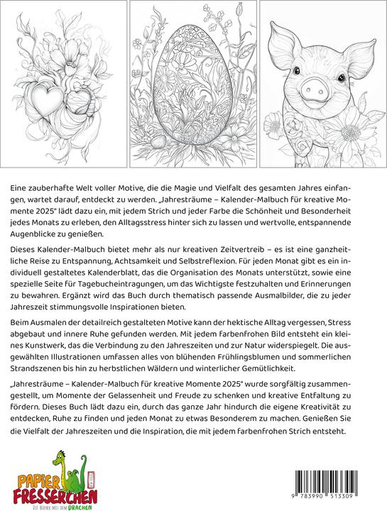 Immagine prodotto Olanda:Sogni annuali - Calendario con libro da colorare (Tedesco)