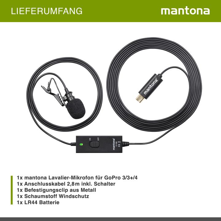 Image du produit mantona lavalier 21150 (Héros 3, Héros 3+, Héros 4 noir, héros 4 Argent)