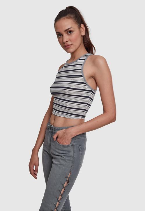 Immagine prodotto Urban Classics Top a strisce a coste per donna (XL)