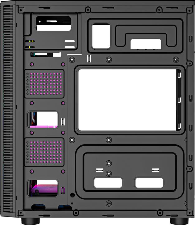 Actual product image Gembird Gaming ARGB case Fornax 500 bl (uATX, ATX, Mini-ITX, mATX)