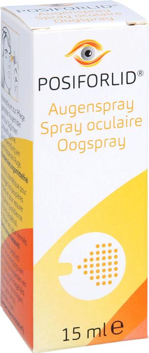 Actual product image Ursapharm POSIFORLID eye spray (without preservatives & fragrances), 15 ml SPR (15 ml, 15 ml solution, Posiforlid eye spray)