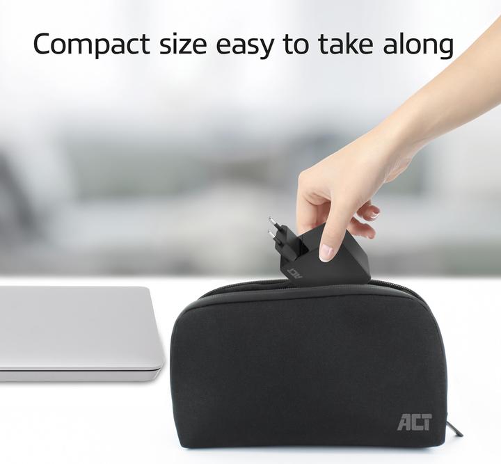 Productafbeelding USB-C laptop wandoplader 65W met Power Delivery profielen, 2 meter (65 W)