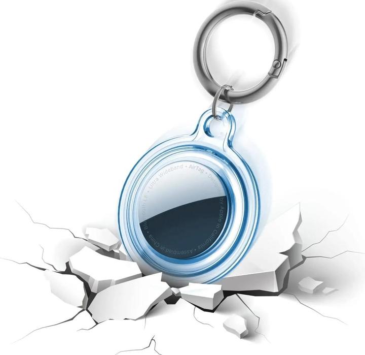 Actual product image Screenguard Apple Airtag 360 degree case with key ring