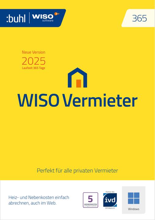 Actual product image Buhl Data Service WISO Landlord 2025 Download Code (1 User, 1 Devices/Users, unlimited)