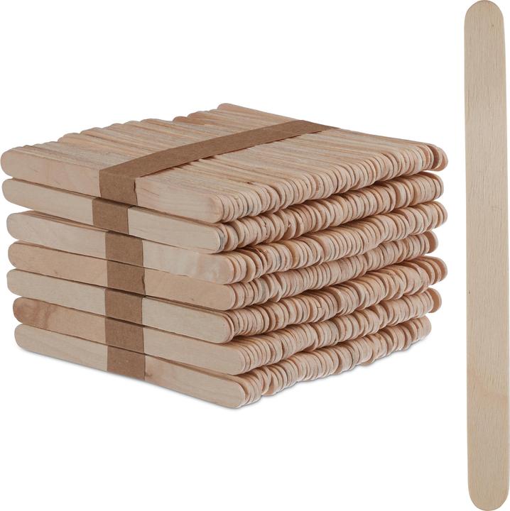 Relaxdays Ice Cream Sticks 500 Piece