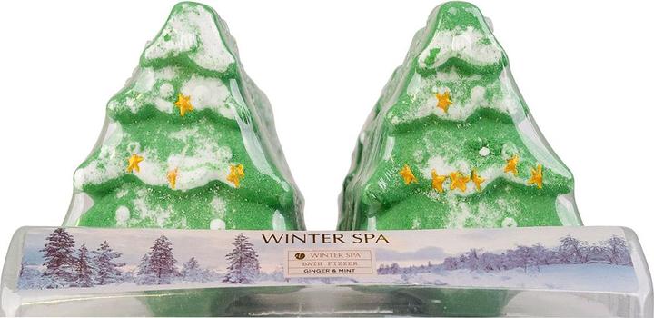 Accentra Badebombe WINTER SPA in Tannenbaum-Form, Duft: Ginger & Mint (Badekugeln)