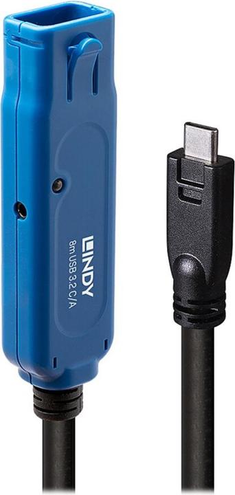 Actual product image Lindy 8m USB 3.2 Gen 1 C/A Active Extension Pro Up to 40m extension for a USB type A device on a (8 m, USB 3.2 Gen 1)