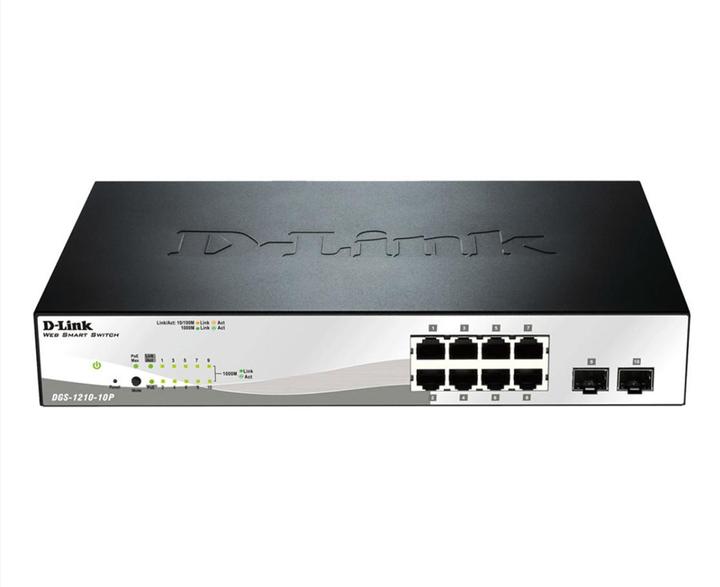 Image du produit D-Link Dgs-1210-10p (8 Ports)