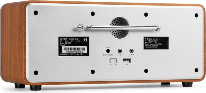 Produktbild Audizio DAB+ Radio Genua Silber, Radio Tuner: FM, DAB+ (DAB+, FM, Bluetooth)