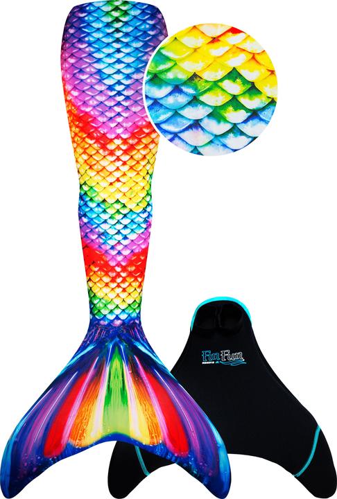 Actual product image Fin Fun Mermaidens" mermaid fin "Rainbow Reef
