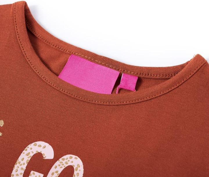 Immagine prodotto VidaXL Camicia da bambino a maniche lunghe Cognac 140,Materiale: 95 % cotone. 5 (140)