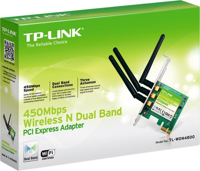 Produktbild TP-Link TL-WDN4800, Wireless N Dualband (PCI-E x1)