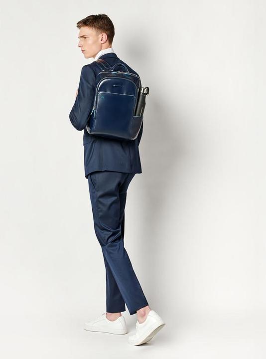 Actual product image Piquadro Backpack For Pc / Ipad®10.5"/ 9.7" With Connequ Rich Blue Square