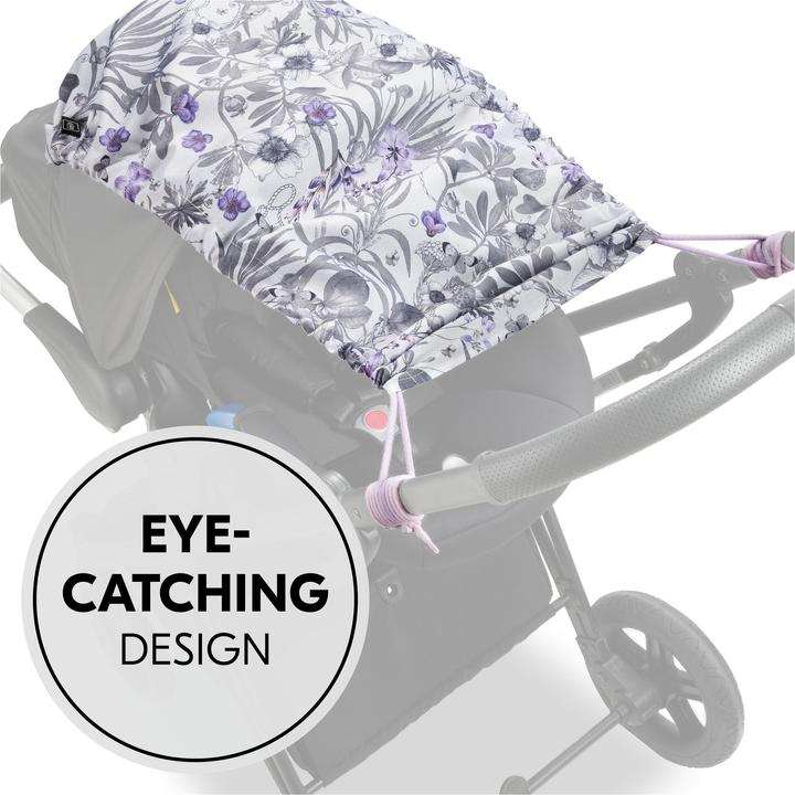 Produktbild Hauck Pushchair Sunshade Floral Grey