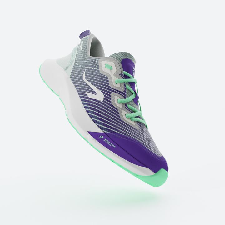 Produktbild Kiprun Laufschuhe Kinder Drop 0 - KN500 grün/schwarz (34)