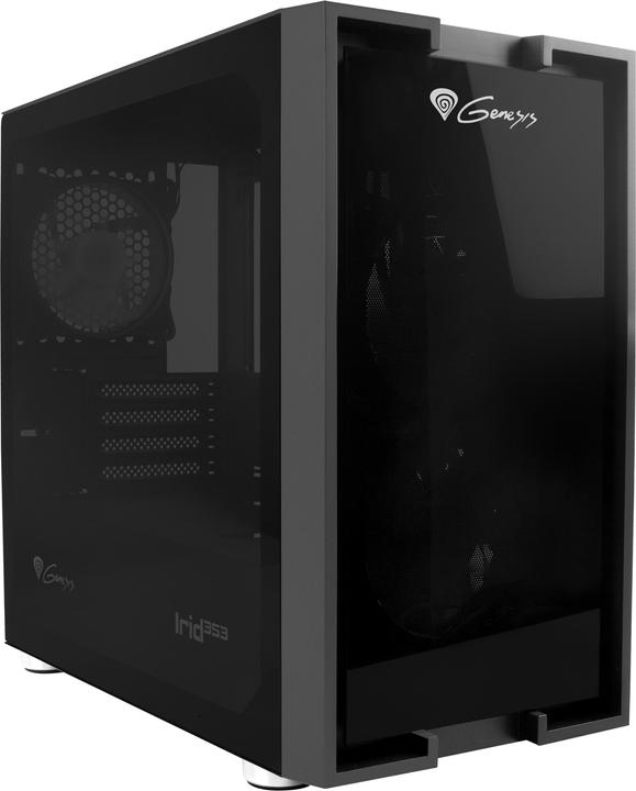 Productafbeelding Natec GENESIS Irid 353 ARGB - Micro Tower - PC - Acrylonitril Butadieen Styreen (ABS) - S (ATX, Mini-ATX)