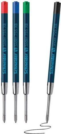 Actual product image Schneider Large capacity refill Slider 755XB assorted (Blue, Black)