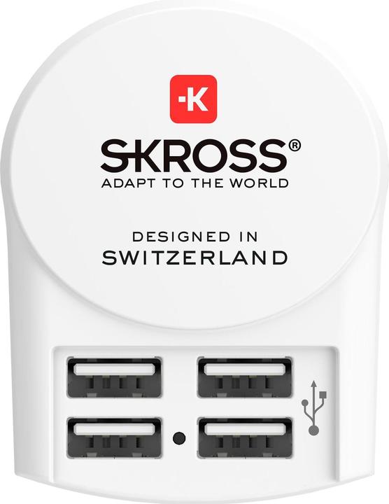 Actual product image Skross World Travel Adapter PRO+ 4x USB
