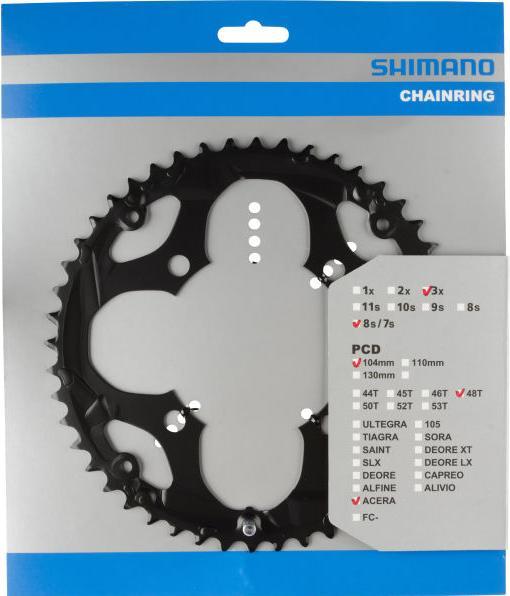 Actual product image Shimano Acera FC-M361 chainrings (48)