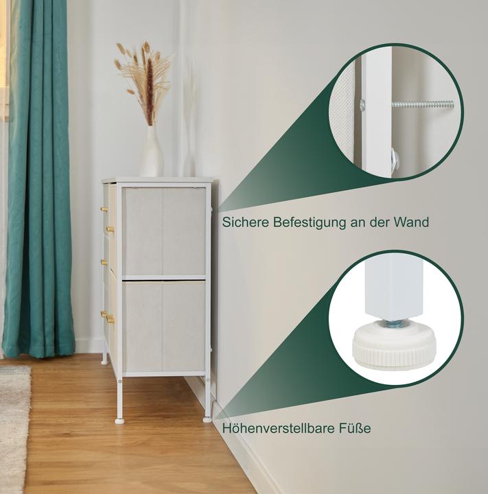 Produktbild Relaxdays Kommode (100 x 31 x 76 cm)