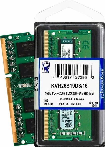 Actual product image Kingston ValueRAM (1 x 16GB, 2666 MHz, DDR4-RAM, SO-DIMM)