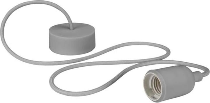 Immagine prodotto Vellight Lampada a sospensione di design con cavo tessile - Grigio (E27)