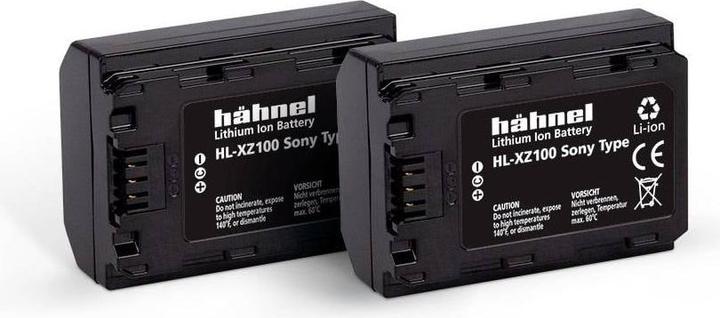 Actual product image Hähnel HL-XZ100, 2pcs camera battery replaces original battery NP-FZ100 7.2 V 2000 mAh (Camera battery)