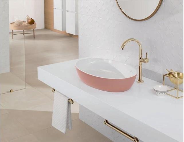 Produktbild Villeroy & Boch Aufsatzwaschbecken Artis 61 cm oval weiss/powder 419861BCT0 (410 mm, 610 mm)