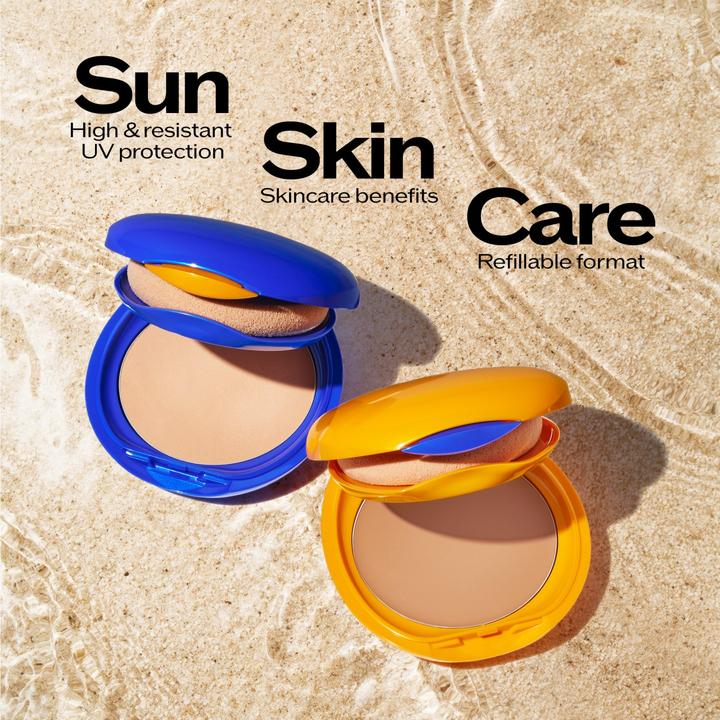 Actual product image Shiseido Sun Make-up Tanning Compact Foundation SPF 10 Honey (Refill) / 12 g (Honey)