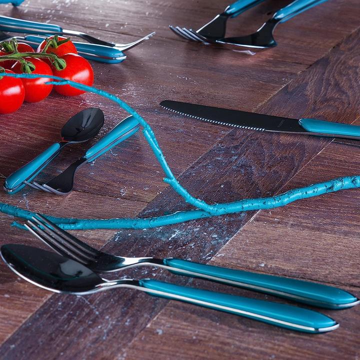Actual product image Kuppels Cutlery set 24 pieces petrol 2214 Prisma (24 Piece, Cutlery set)