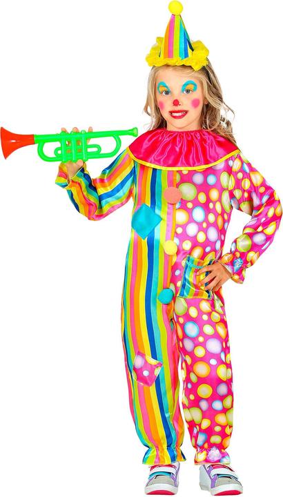 Produktbild Widmann Kinder Clown Kostüm mit Overall mit Kragen, Minihut (104)