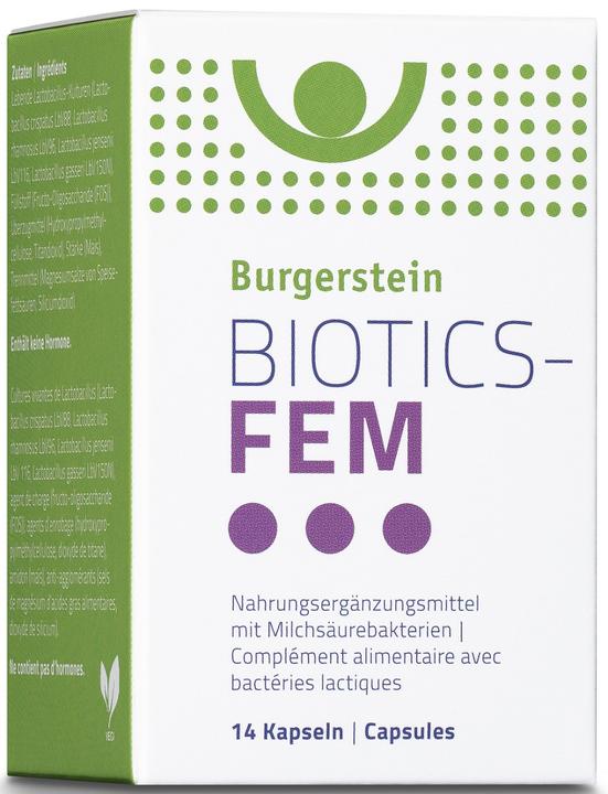 Produktbild Burgerstein Biotics Fem (14 Stück, Kapseln, 24 g)
