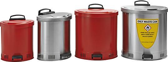 Actual product image kaiserkraft Safety disposal container, self-closing lid (20 l)