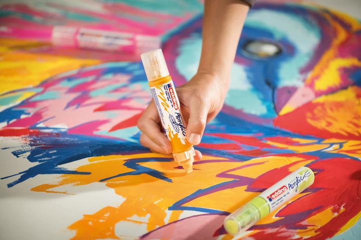 Actual product image Edding Acrylic Marker 5400 Double Liner (Traffic yellow, 10 mm, 1 x)