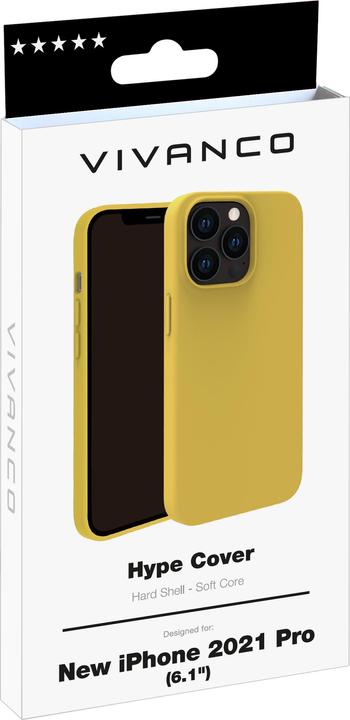 Produktbild Vivanco Hype Cover iPhone 13 Pro gelb Handy Tasche iphone 2021 PRO 62881 (Apple iPhone 13 Pro)