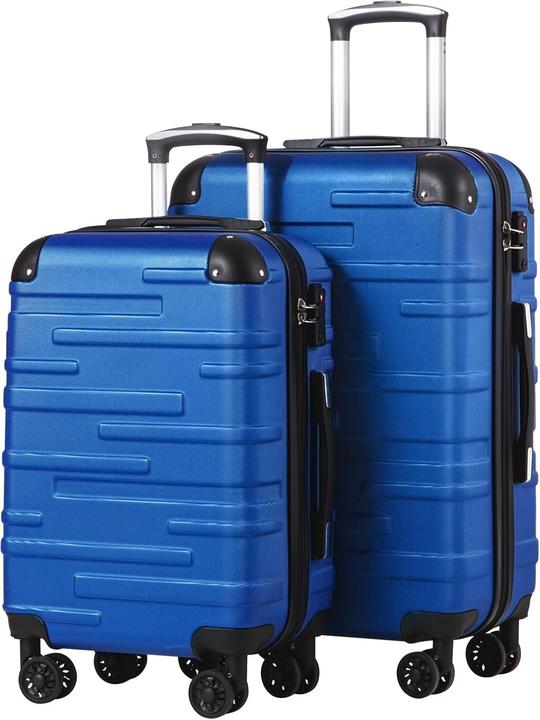 Coolife 2-teiliges Hartschalenkoffer-Set mit TSA-Schloss (60 l, Hand luggage (up to 50 litres))