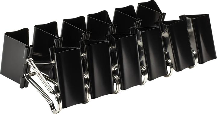 Produktbild Alco Foldback-klammer schwarz, Grösse: 51 mm, Spannweite: 28 mm (12 x)