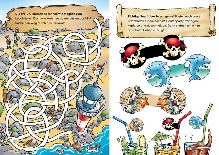 Produktbild Kosmos Die drei??? Kids Ferienrätselbuch (Deutsch, Ulf Blanck, Jan Sasse, Kim Schmidt, 2023)