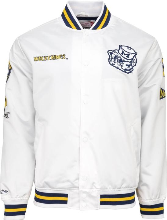 Mitchell & Ness City Lightweight Satin Jacke University Michigan - XL (XL)