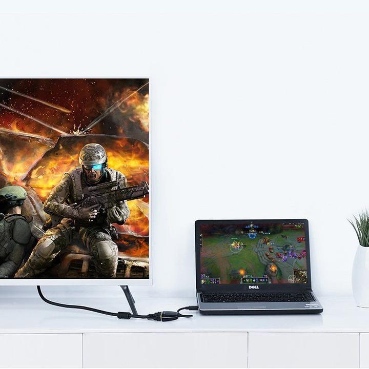 Image du produit Ugreen MM105 Adaptateur HDMI vers VGA, No Audio (Noir) (HDMI, 3 cm)