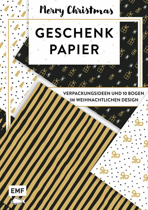 Image du produit Le set de papier d'emballage - Joyeux Noël : idées d'emballage et 10 feuilles dans le décor de Noël (Papier cadeau, 18 x)