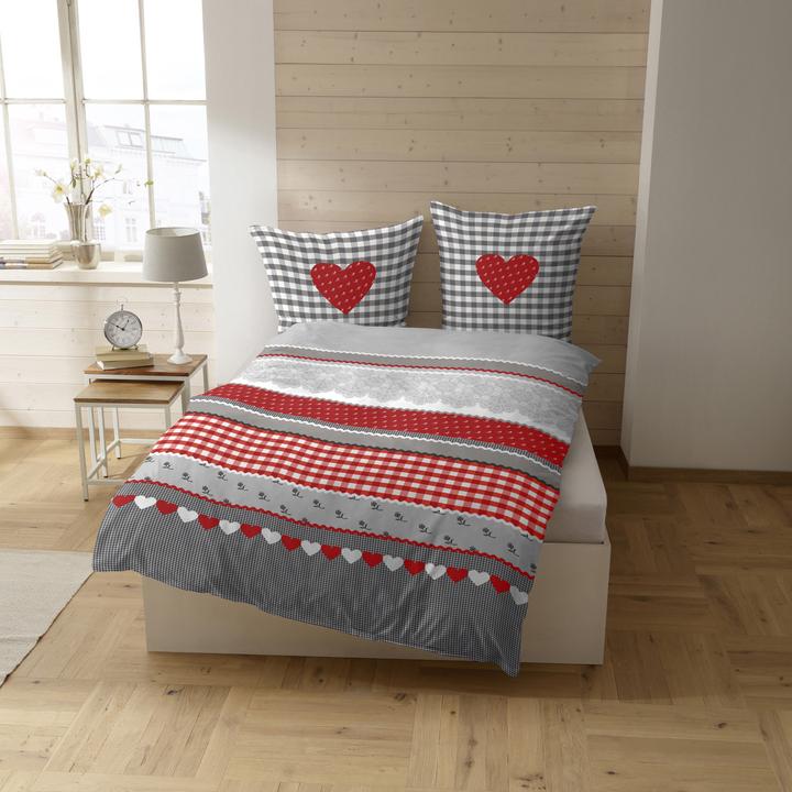 Actual product image Casatex Herz-Karo (Bedding set, 80x80 cm, 135x200 cm)
