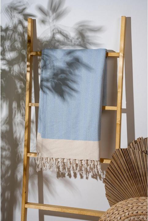 Immagine prodotto Foutastic Strandtuch Baliksirti Light Blue, Schnelltrocknend: Ja (90 x 180 cm)